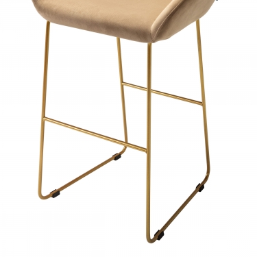 Стул R-home Kent бар Diag beige/Линк золото