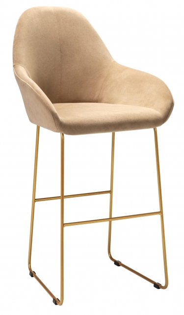 Стул R-home Kent бар Diag beige/Линк золото