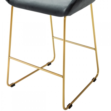 Стул R-home Kent полубар Diag grey/Линк золото