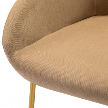 Стул R-home Kent полубар Diag beige/Линк золото