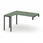 Стол-надставка на опорную тумбу левый Рива CONCEPT CN.OSAN-003L Кобо Черный