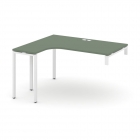 Стол-надставка на опорную тумбу левый Рива CONCEPT CN.OSAN-004L Сандал Янтарный Белый