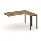 Стол-приставка к опорной тумбе/шкафу правый Рива CONCEPT CN.OSAPR-005R Сандал Янтарный Антрацит