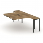 Рабочая станция-приставка к опорным тумбам Рива CONCEPT CN.DSAPR-001 Сандал Янтарный Антрацит