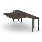 Рабочая станция-приставка к опорным тумбам Рива CONCEPT CN.DSAPR-002 Дуб Мали Черный