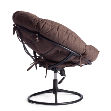 Кресло Tetchair CLOUDE HOME рогожка/металл, 97х98х90-96см, коричневый, 3М7-147