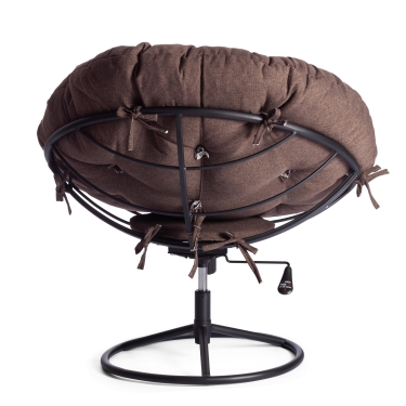 Кресло Tetchair CLOUDE HOME рогожка/металл, 97х98х90-96см, коричневый, 3М7-147