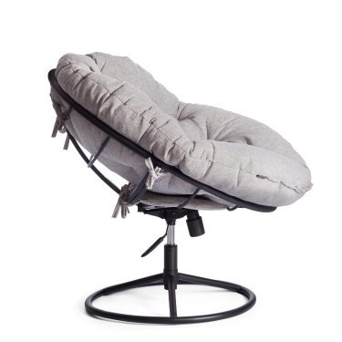 Кресло Tetchair CLOUDE HOME рогожка/металл, 97х98х90-96см, серо-бежевый, 3M 16/2