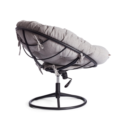 Кресло Tetchair CLOUDE HOME рогожка/металл, 97х98х90-96см, серо-бежевый, 3M 16/2