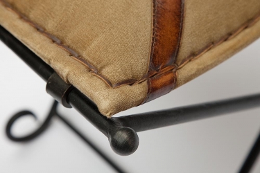 Стул Tetchair Secret De Maison FLEX mod. M-1929 металл/кожа буйвола/ткань хлопок, 45 х52 х46см, коричневый, ткань винтаж