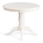 Стол Tetchair STEFANO круглый бук, мдф, D90+30x77см, Ivory white