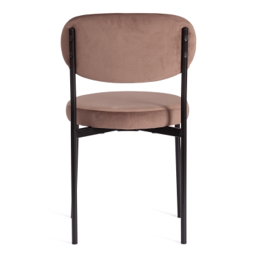 Стул Tetchair REVO mod. 7033 / 1 шт. в упаковке ткань/металл, 47х54х82 см, высота до сиденья 47 см, коричневый barkhat 12/черный