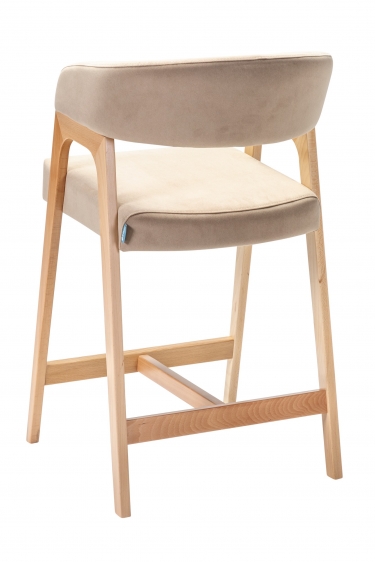 Кресло полубарное R-home Baxter ПБ Beige/натур