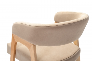 Кресло полубарное R-home Baxter ПБ Beige/натур