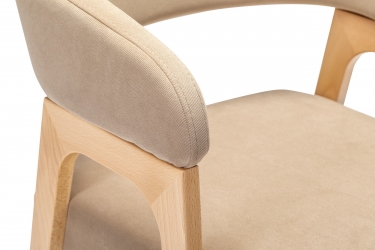 Кресло полубарное R-home Baxter ПБ Beige/натур
