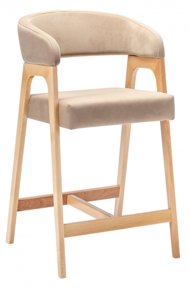 Кресло полубарное R-home Baxter ПБ Beige/натур
