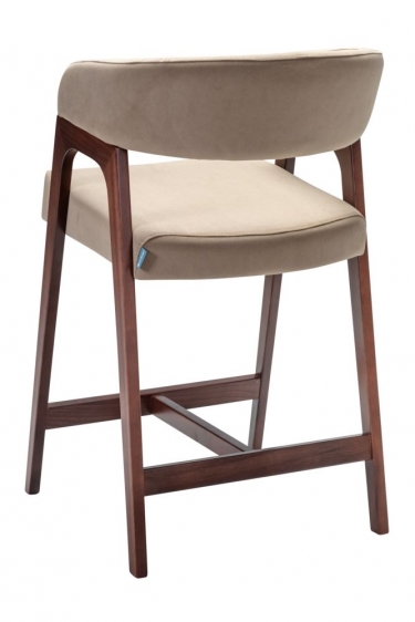 Кресло полубарное R-home Baxter Beige/т.орех
