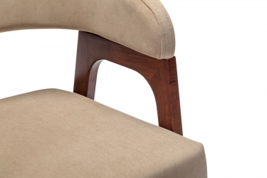 Кресло полубарное R-home Baxter Beige/т.орех