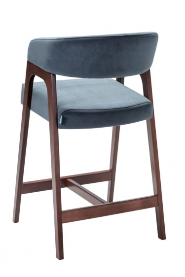 Кресло полубарное R-home Baxter Grey/т.орех
