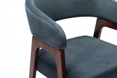 Кресло полубарное R-home Baxter Grey/т.орех