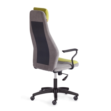 Кресло Tetchair AVIATOR флок, ткань , коричневый/бежевый/серый, 6/7/W-12