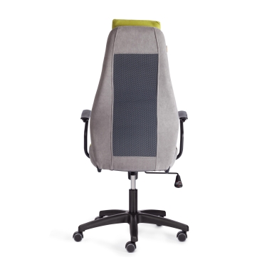 Кресло Tetchair AVIATOR флок, ткань , коричневый/бежевый/серый, 6/7/W-12