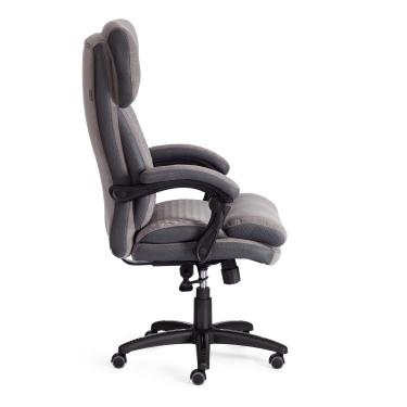 Кресло офисное Tetchair CHIEF флок/ткань, серый, 29/12