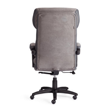 Кресло офисное Tetchair CHIEF флок/ткань, серый, 29/12