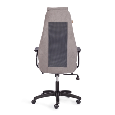 Кресло Tetchair AVIATOR флок, ткань , серый/серый, 29/W-12