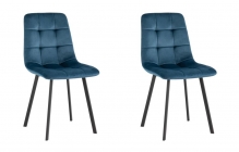 Стул Stool Group Chilly велюр сине-зеленый 2 шт. комплект