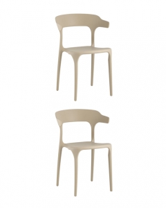 Комплект из двух стульев Stool Group Neo пластик бежевый 2 шт.