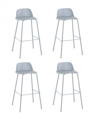 Стул барный Stool Group Mist серо-голубой 4 шт