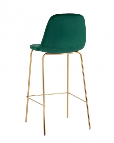 Комплект из двух стульев Stool Group Валенсия SN велюр зеленый золотые ножки 2 шт