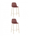 Комплект из двух стульев Stool Group Валенсия SN велюр пыльно-розовый золотые ножки 2 шт