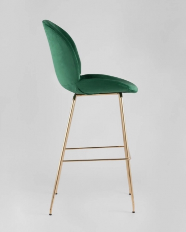 Стул барный Stool Group Beetle со спинкой изумрудный 2 шт