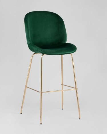 Стул барный Stool Group Beetle со спинкой изумрудный 2 шт