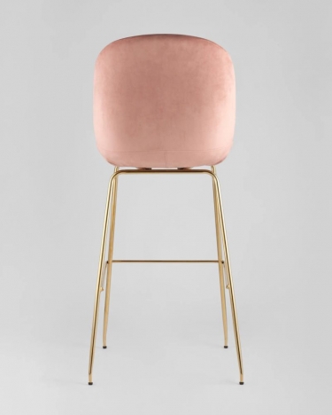 Стул барный Stool Group Beetle со спинкой пудровый 2 шт
