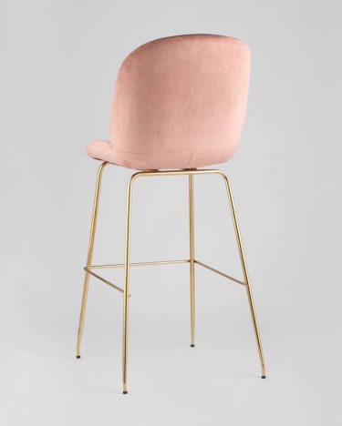 Стул барный Stool Group Beetle со спинкой пудровый 2 шт