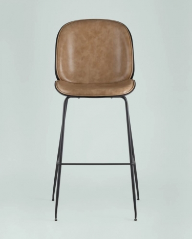 Стул барный Stool Group Beetle PU со спинкой бежевый 2 шт