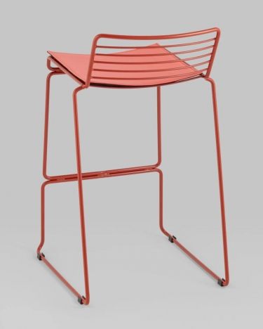 Стул Stool Group Danny полубарный бордовый с подушкой