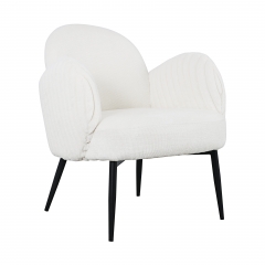 Кресло Stool Group Wave Stripes букле белый