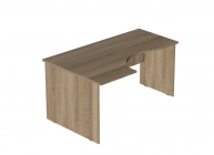 Стол компьютерный угловой Альтерна Р.СКУ-16 левый Ясень темный