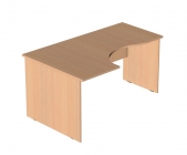 Стол компьютерный угловой Альтерна Р.СКУ-16 левый Крафт белый