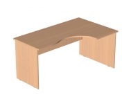 Стол компьютерный угловой Альтерна Р.СКУ-16 правый Крафт белый