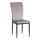 Стул Tetchair VERTER mod. BC577-DC металл, флок, 41 х 52 х 95 см, Light grey светло-серый HLR14 / черный