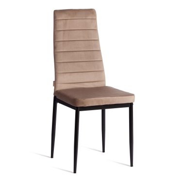 Стул Tetchair Easy mod. JSC02-1 металл, флок, Beige бежевый HLR8 / черный