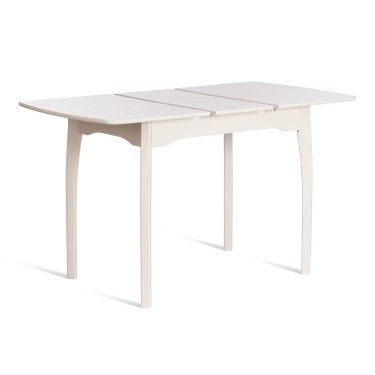 Стол Tetchair CATERINA бук, мдф, 100+30x70x75, Ivory white