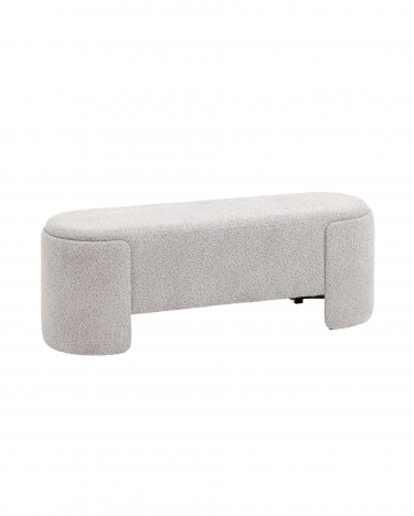 Банкетка Stool Group Taks букле Светло-серый