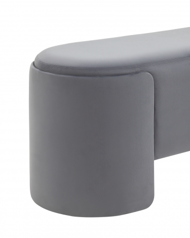 Банкетка Stool Group Taks велюр Серый