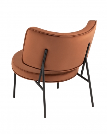 Кресло Stool Group District Lounge велюр Шоколадный